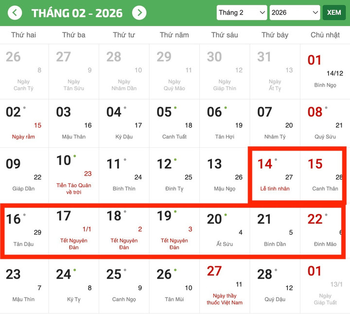Lịch nghỉ Tết Nguy&ecirc;n đ&aacute;n B&iacute;nh Ngọ 2026 v&agrave; sự kh&aacute;c biệt so với năm ng&oacute;ai - Ảnh 2.