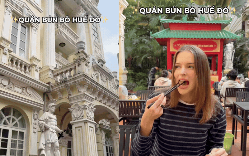 N&agrave;ng d&acirc;u T&acirc;y ngỡ ng&agrave;ng ph&aacute;t hiện qu&aacute;n b&uacute;n b&ograve; trong biệt thự ở &Acirc;u Cơ: Nh&acirc;n vi&ecirc;n mặc &aacute;o d&agrave;i, kh&ocirc;ng gian sang chảnh như đi tiệc m&agrave; gi&aacute; chỉ 85k! - Ảnh 8.