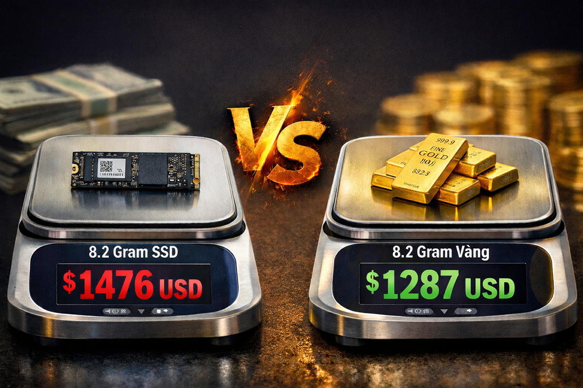 Gi&aacute; ổ cứng SSD vượt v&agrave;ng: Tại sao lại thế trong kỷ nguy&ecirc;n AI? - Ảnh 1.