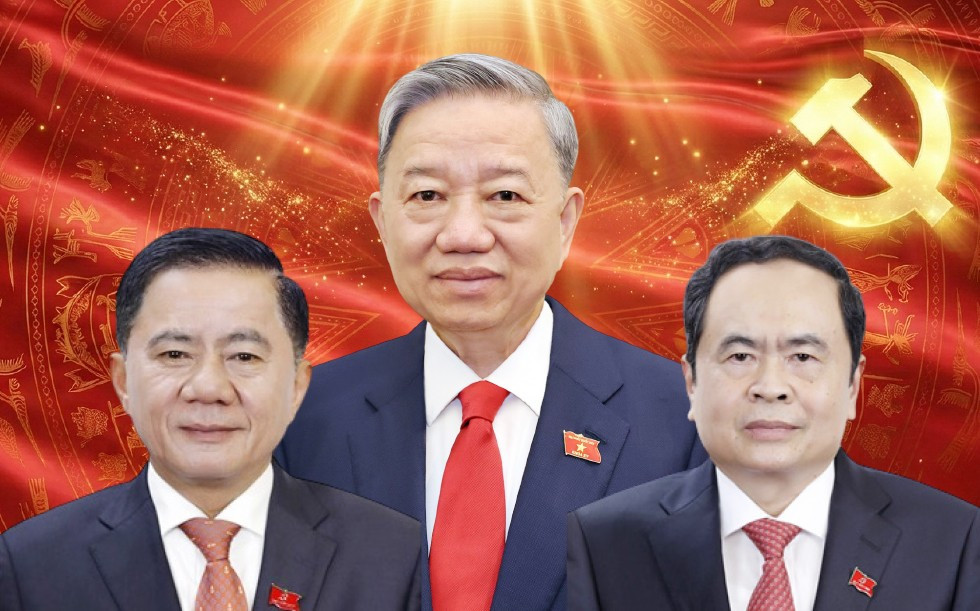 Tổng B&iacute; thư T&ocirc; L&acirc;m v&agrave; l&atilde;nh đạo t&aacute;i đắc cử Ban Chấp h&agrave;nh Trung ương kh&oacute;a XIV - Ảnh 1.