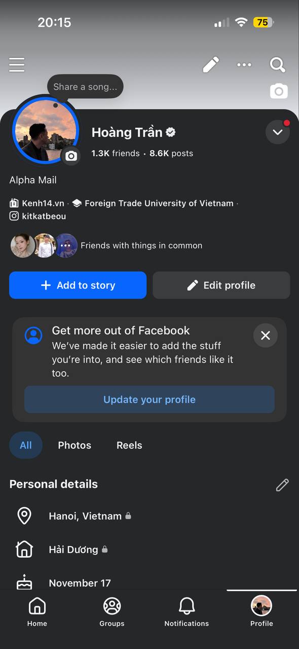 Cập Nhật Facebook Mới: Giao Diện Thay Đổi Gây Ngạc Nhiên Cho Người Dùng - Ảnh 1. Cập Nhật Facebook Mới: Giao Diện Thay Đổi Gây Ngạc Nhiên Cho Người Dùng - Ảnh 1.