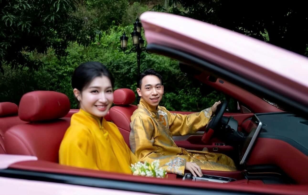 Mãn nhãn dàn xe VinFast độc bản trong đám cưới Minh Hoàng: Tỷ phú Phạm Nhật Vượng đích thân cầm lái - Ảnh 3.