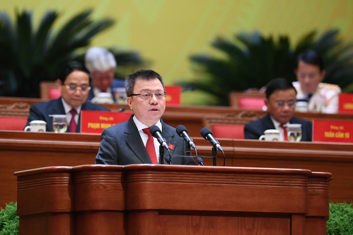 Bộ Ch&iacute;nh trị kh&oacute;a XIV ra mắt tại Đại hội đại biểu to&agrave;n quốc lần thứ XIV của Đảng - Ảnh 5.