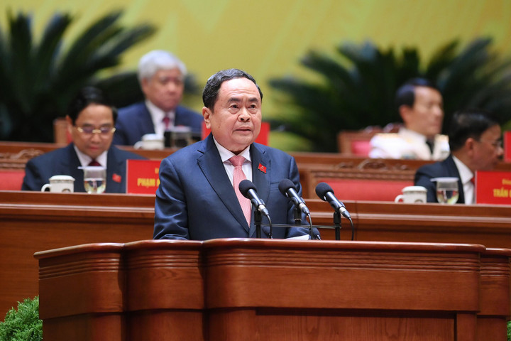 Bộ Ch&iacute;nh trị kh&oacute;a XIV ra mắt tại Đại hội đại biểu to&agrave;n quốc lần thứ XIV của Đảng - Ảnh 6.