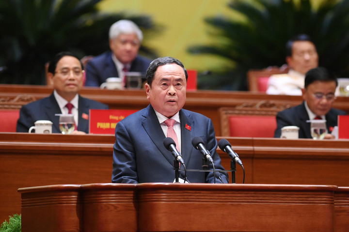 Bộ Ch&iacute;nh trị kh&oacute;a XIV ra mắt tại Đại hội đại biểu to&agrave;n quốc lần thứ XIV của Đảng - Ảnh 3.