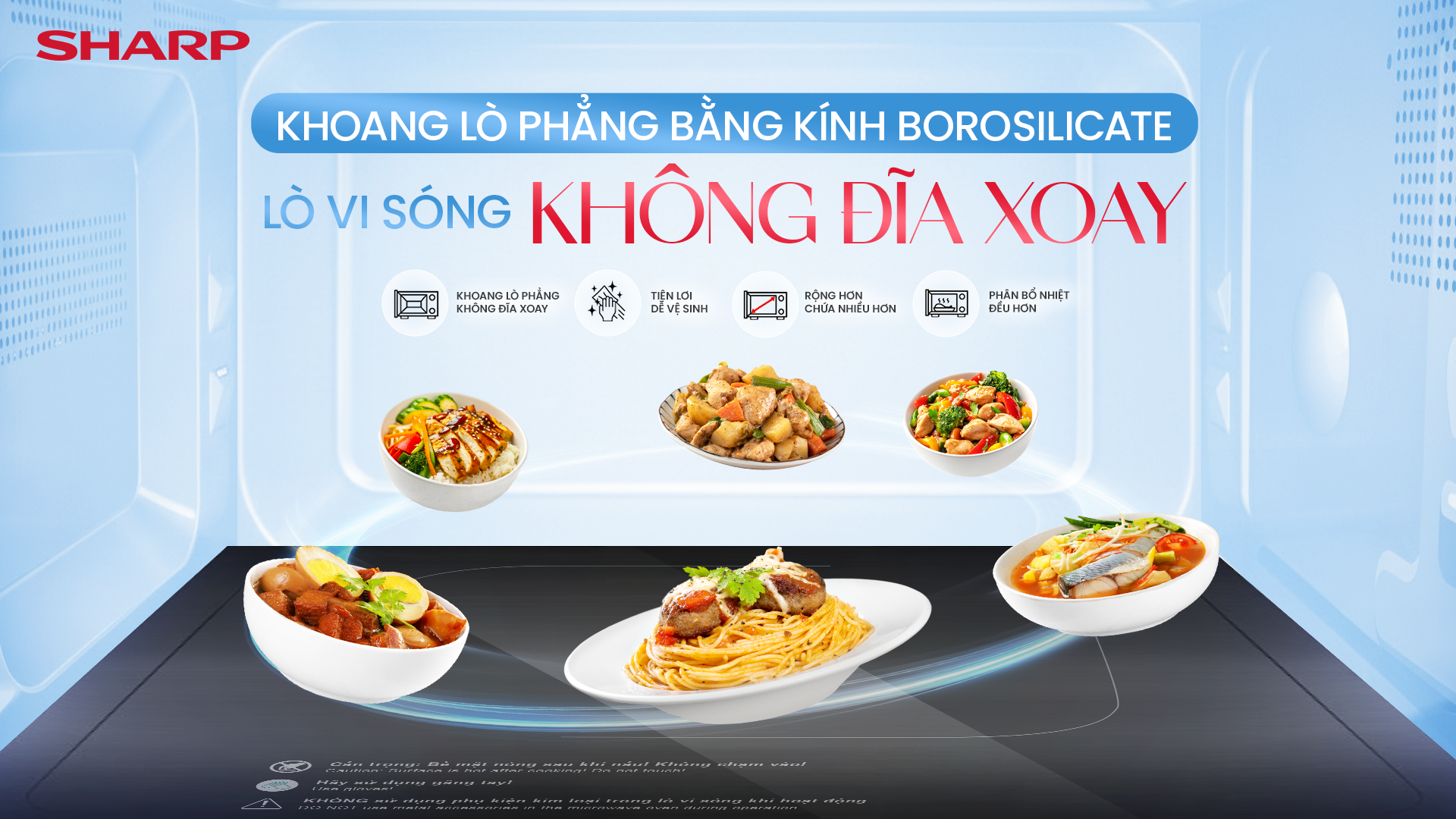 Sharp Ra Mắt Lò Vi Sóng Không Đĩa Xoay Mới: Mở Không Gian, Nấu Dễ Dàng - Ảnh 1. Sharp Ra Mắt Lò Vi Sóng Không Đĩa Xoay Mới: Mở Không Gian, Nấu Dễ Dàng - Ảnh 1.