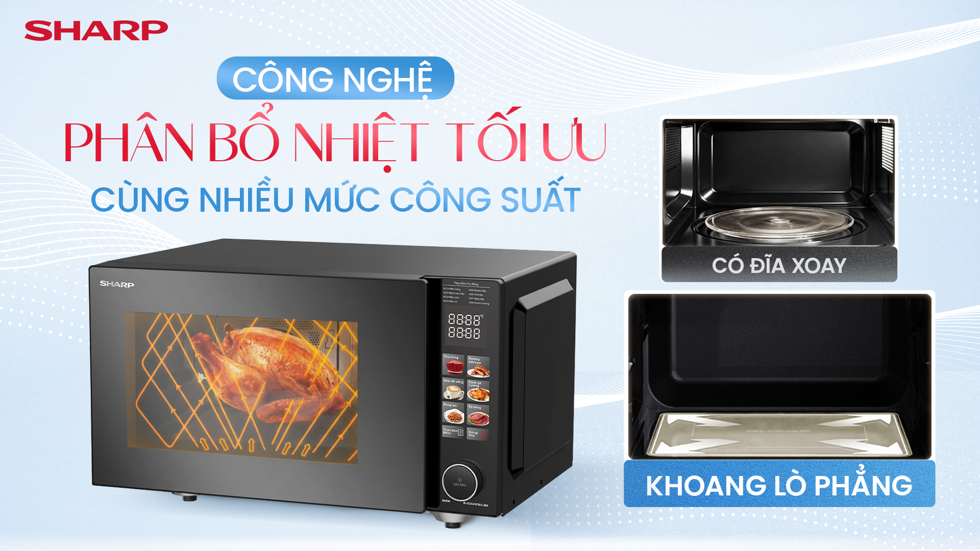 Sharp Ra Mắt Lò Vi Sóng Không Đĩa Xoay Mới: Mở Không Gian, Nấu Dễ Dàng - Ảnh 2. Sharp Ra Mắt Lò Vi Sóng Không Đĩa Xoay Mới: Mở Không Gian, Nấu Dễ Dàng - Ảnh 2.