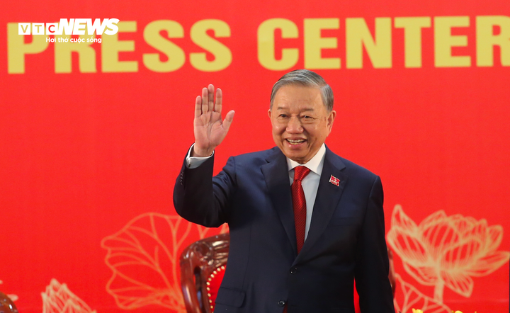 Tổng B&iacute; thư T&ocirc; L&acirc;m c&ocirc;ng bố kết quả Đại hội Đảng XIV tại họp b&aacute;o quốc tế - Ảnh 6.