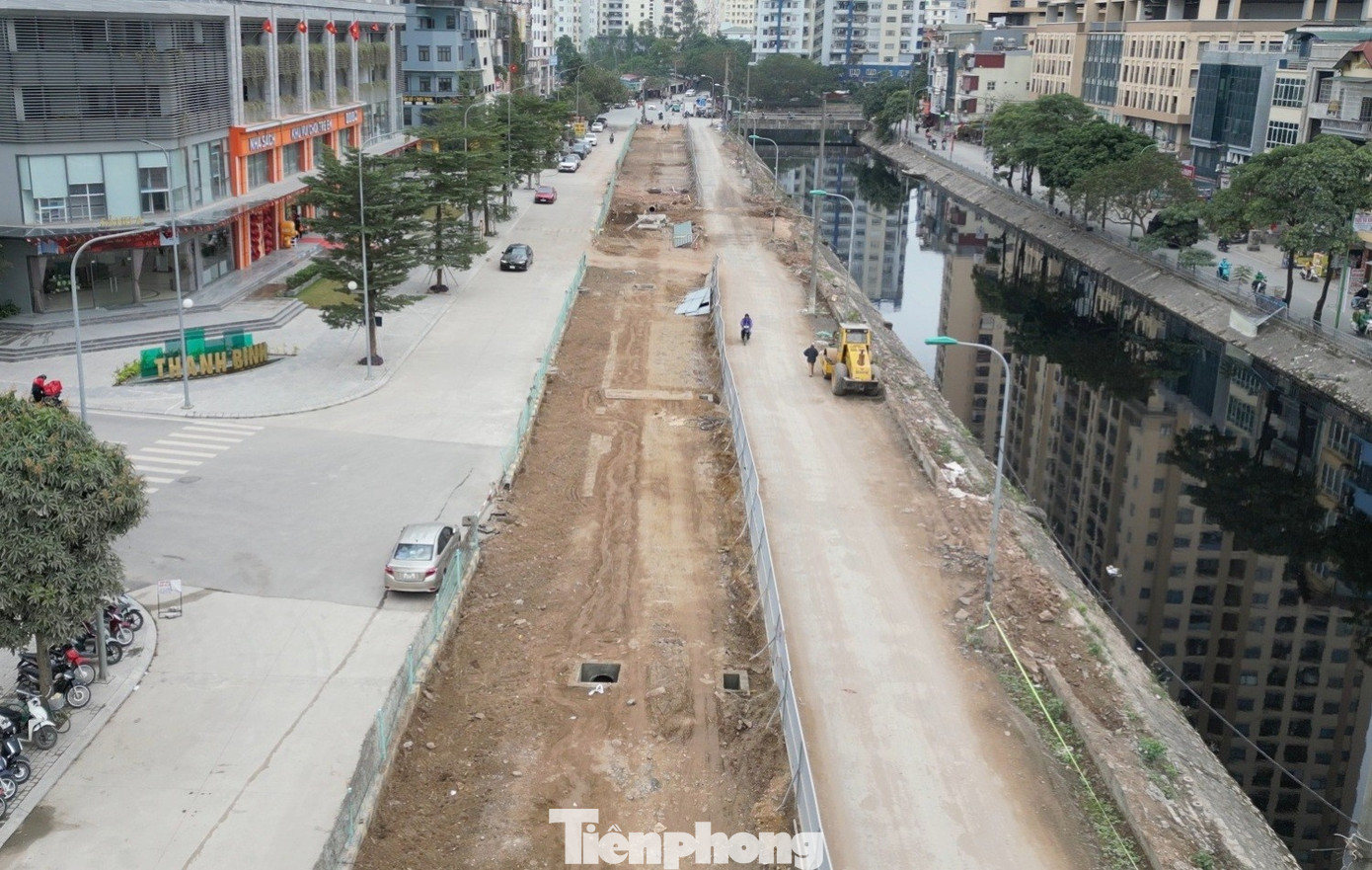 Sửa chữa đường Nguyễn Cảnh Dị: Tuyến đường nhiều ổ g&agrave; tại H&agrave; Nội được n&acirc;ng cấp - Ảnh 1.