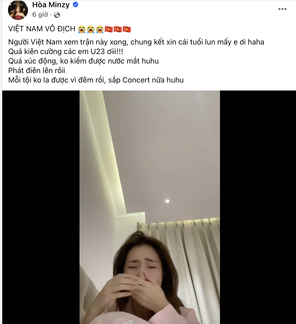 Trấn Thành xin lỗi Hari Won, Hoà Minzy đi "bão" tưng bừng và loạt sao Việt ăn mừng chiến thắng U23 Việt Nam- Ảnh 1.