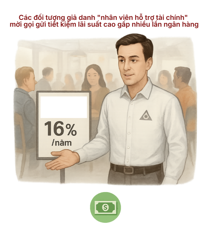 Xuất hiện thủ đoạn lừa đảo mới, người dân gửi tiền tiết kiệm cần đặc biệt chú ý - Ảnh 1.