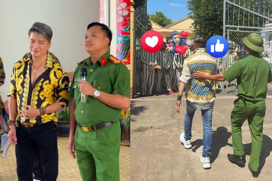 Lãnh đạo trại giam Xuyên Mộc cảm ơn Đàm Vĩnh Hưng - Ảnh 1.