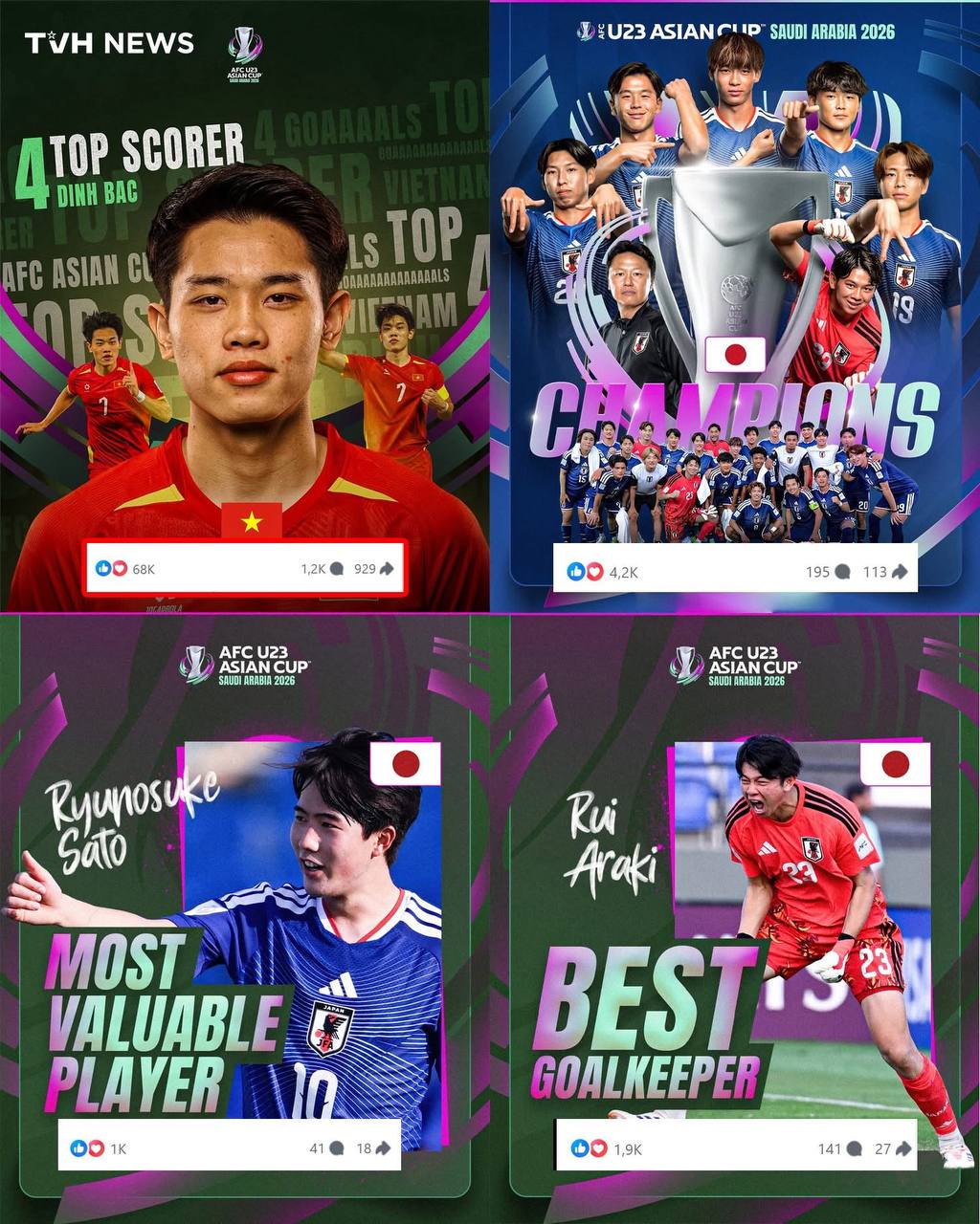 Đình Bắc tiếp tục "out trình", bài đăng "Vua phá lưới" trên AFC chiếm trọn "spotlight" - Ảnh 1. Đình Bắc tiếp tục "out trình", bài đăng "Vua phá lưới" trên AFC chiếm trọn "spotlight" - Ảnh 1.