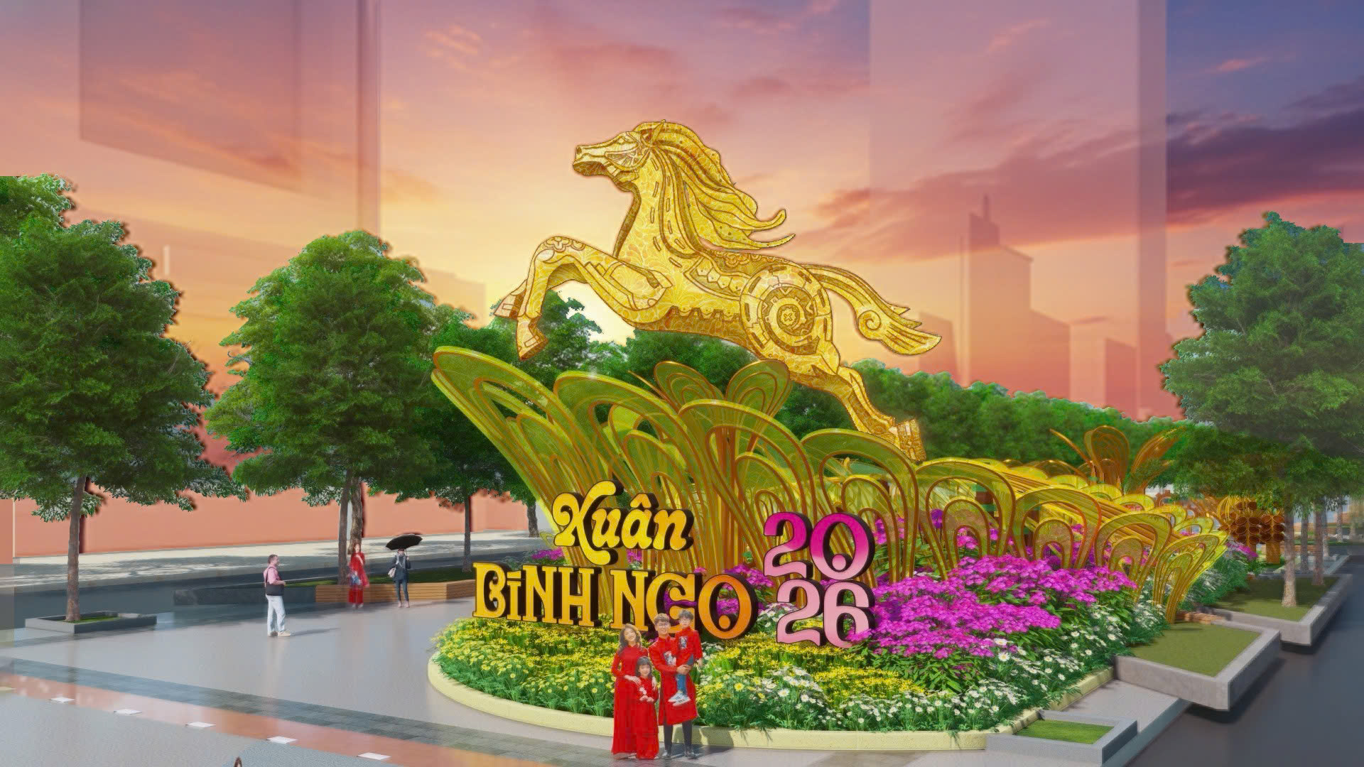 Lộ diện những linh vật ngựa ở Đường hoa Nguyễn Huệ Tết Bính Ngọ 2026 - Ảnh 5.