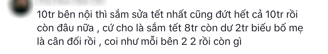 Nhận thưởng Tết 22 triệu, chồng biếu nội 10 triệu - ngoại 2 triệu: Khi vợ không đi làm, tiếng nói trong chi tiêu trở nên yếu thế- Ảnh 4.