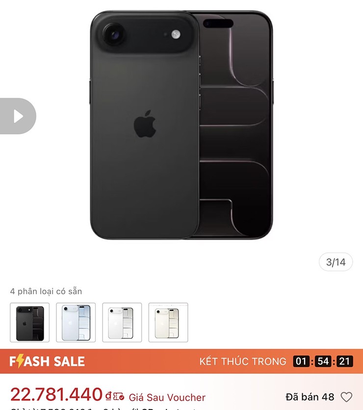 IPhone Air giảm giá gần 10 triệu đồng trước Tết: Cơ hội vàng cho người tiêu dùng - Ảnh 1.