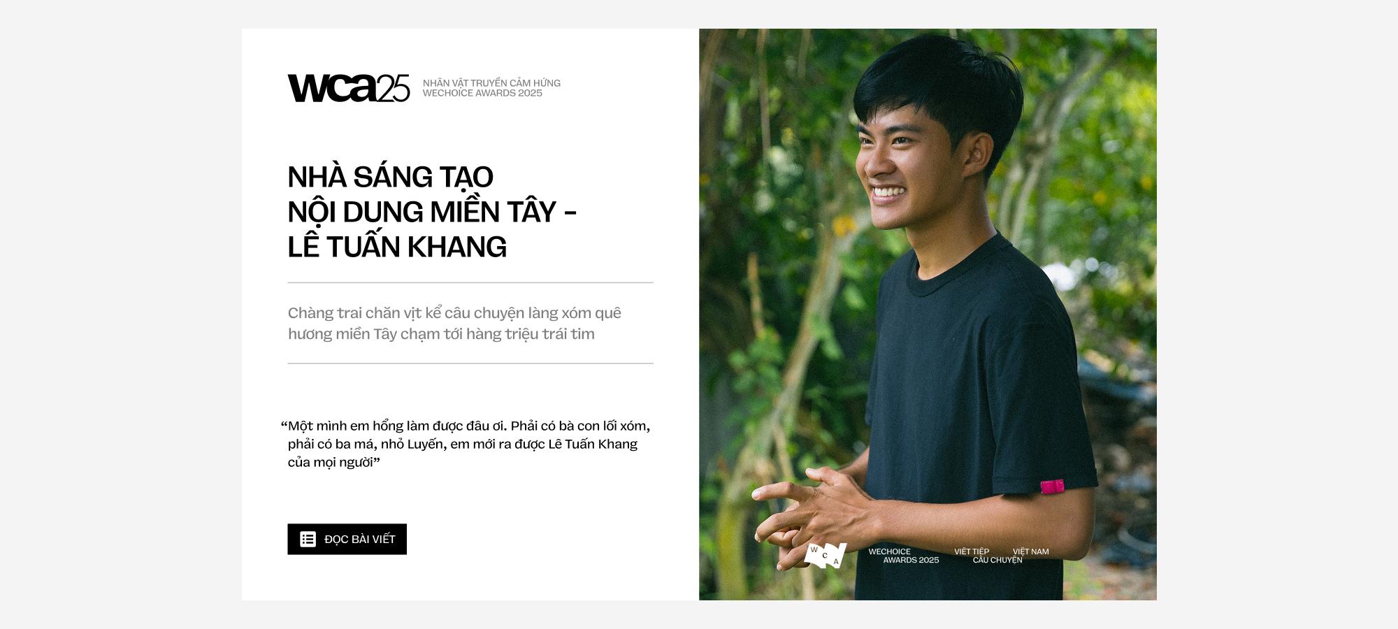 21 đề cử Nhân vật Truyền cảm hứng của WeChoice Awards 2025: Những người đang viết tiếp Việt Nam bằng câu chuyện của mình- Ảnh 20.