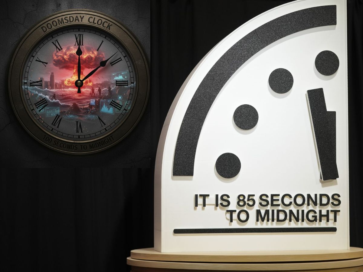 Đồng hồ Ng&agrave;y tận thế chỉ c&ograve;n 85 gi&acirc;y: Dấu hiệu b&aacute;o động cho nh&acirc;n loại - Ảnh 1.