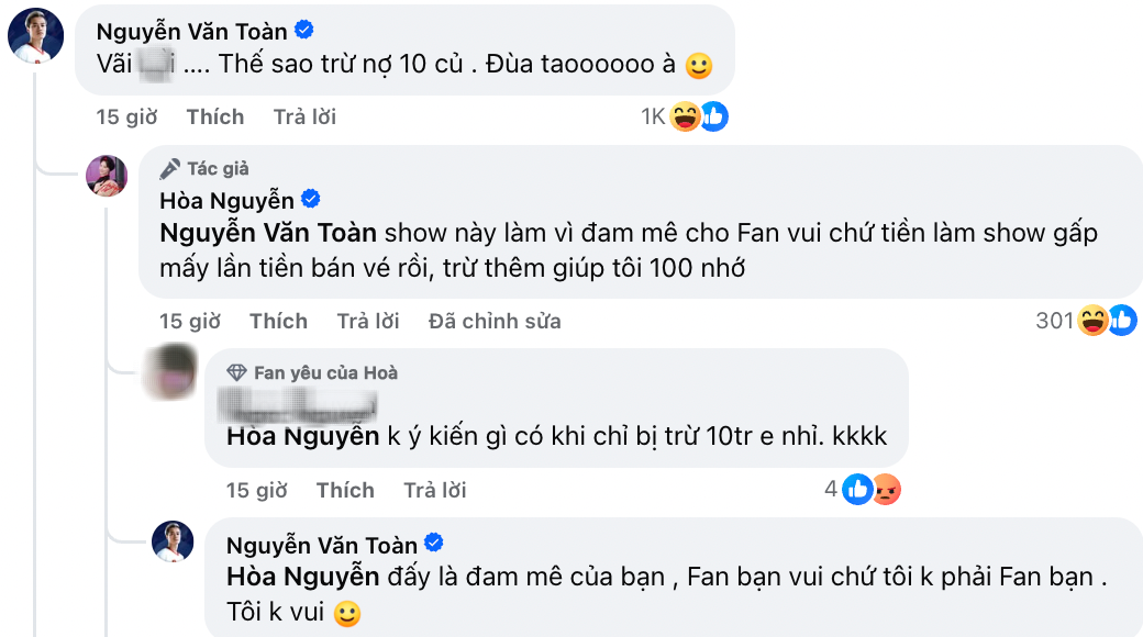 Văn Toàn đã cáu, nói thẳng mặt Hoà Minzy: "Tôi không phải fan bạn, tôi không vui" - Ảnh 1. Văn Toàn đã cáu, nói thẳng mặt Hoà Minzy: "Tôi không phải fan bạn, tôi không vui" - Ảnh 1.