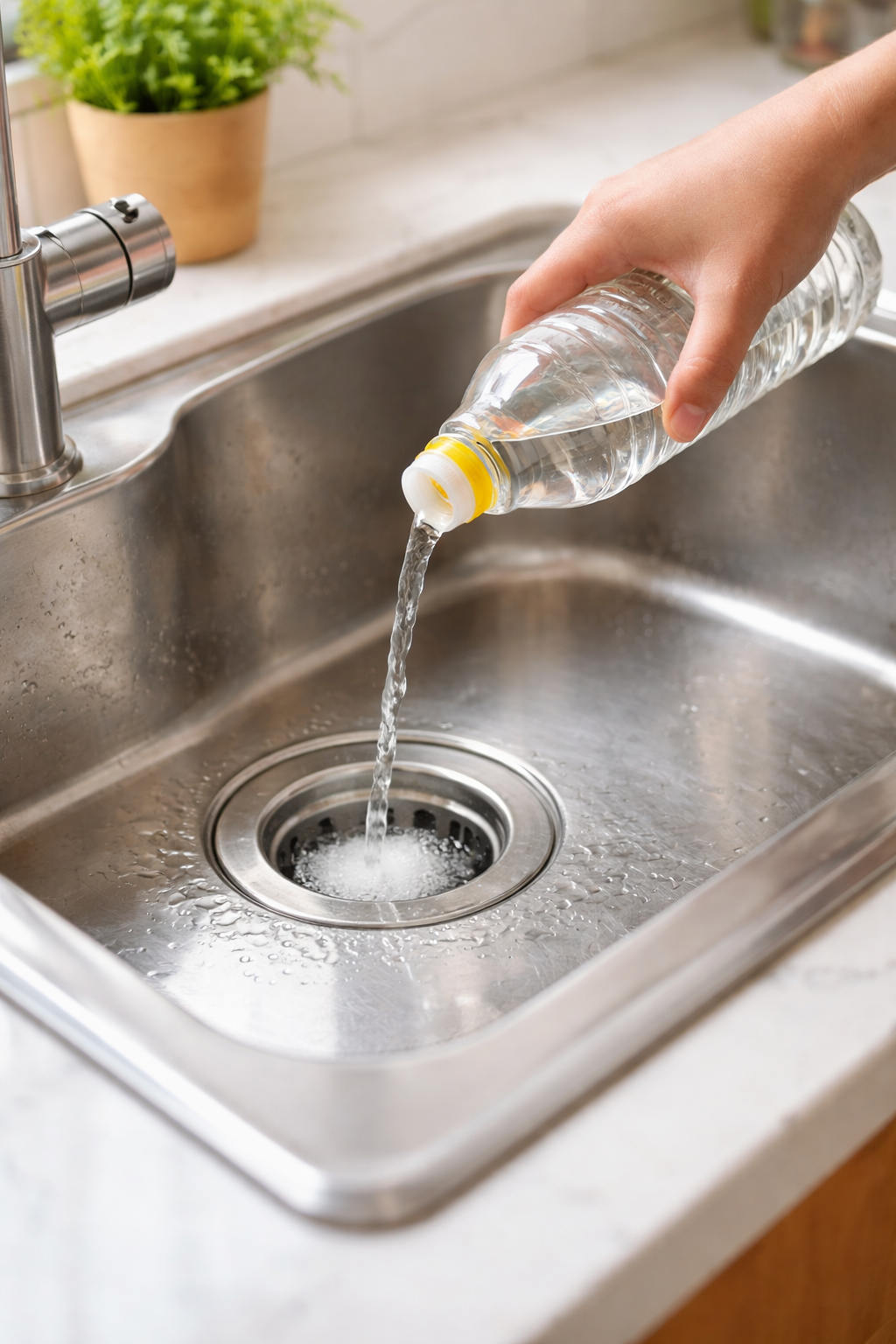 Học mẹ t&ocirc;i: Chỉ cần đổ giấm v&agrave;o đ&uacute;ng chỗ n&agrave;y, bếp sạch b&oacute;ng - kh&ocirc;ng l&agrave;m l&agrave; rất dễ tắc nghẽn cả tuần- Ảnh 2.