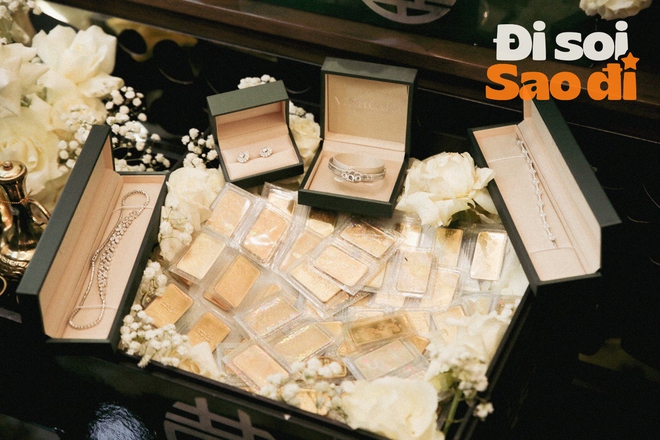 Sao Việt nhận 88 cây vàng sính lễ trong ngày cưới: Điều ẩn ý đằng sau vẫn chưa sốc bằng tiền lãi sau 4 năm- Ảnh 1. Sao Việt nhận 88 cây vàng sính lễ trong ngày cưới: Điều ẩn ý đằng sau vẫn chưa sốc bằng tiền lãi sau 4 năm- Ảnh 1.