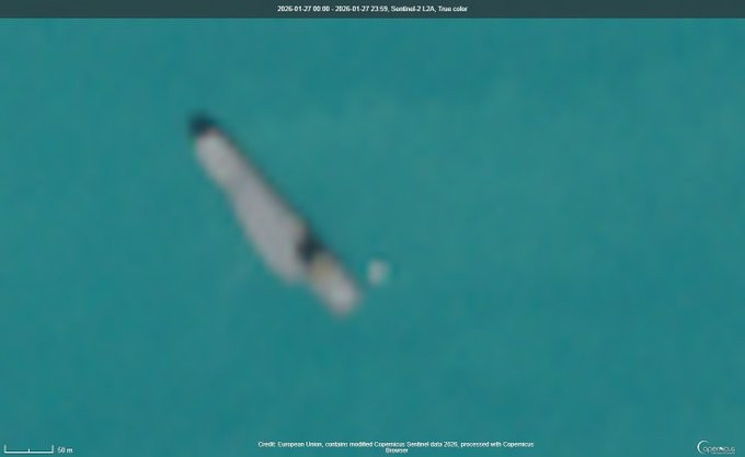 Ảnh vệ tinh phát hiện tàu sân bay Iran gần eo biển Hormuz năm 2026 - Ảnh 2.