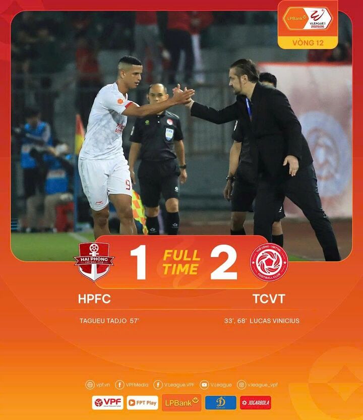 Kết quả Hải Phòng vs Thể Công Viettel, vòng 12 V.League mới nhất - Ảnh 2.