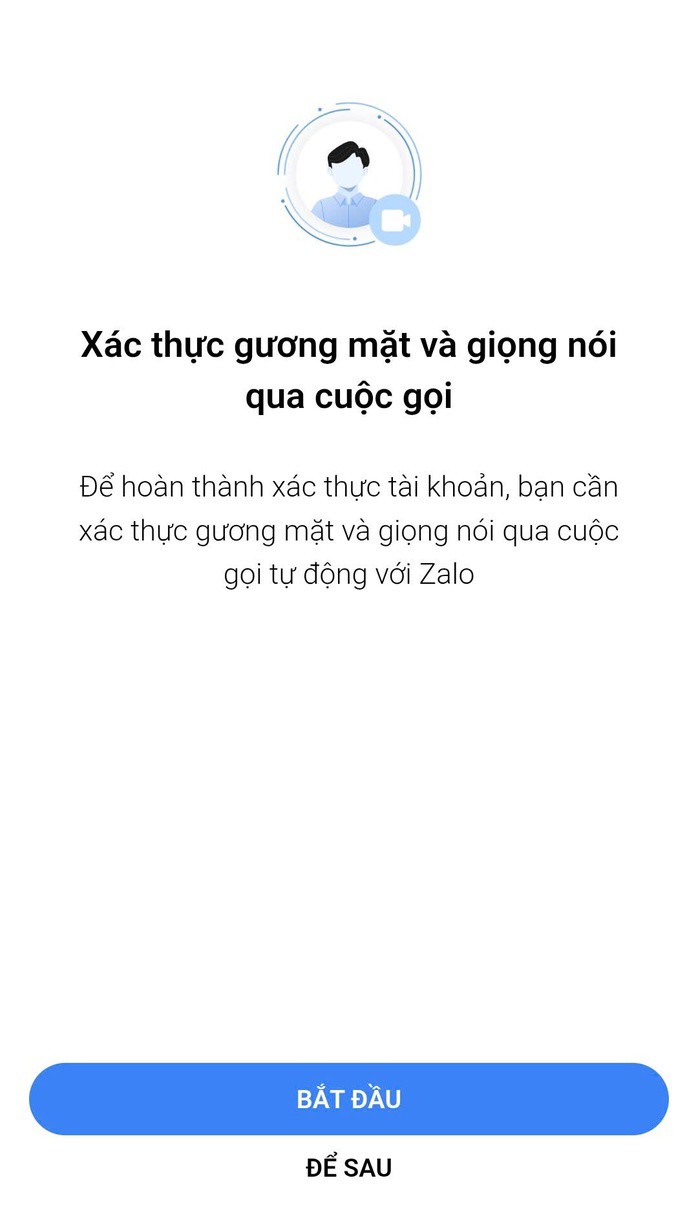 Thay đổi x&aacute;c thực t&agrave;i khoản Zalo mới: Phương thức video tiện lợi cho người d&ugrave;ng - Ảnh 1.