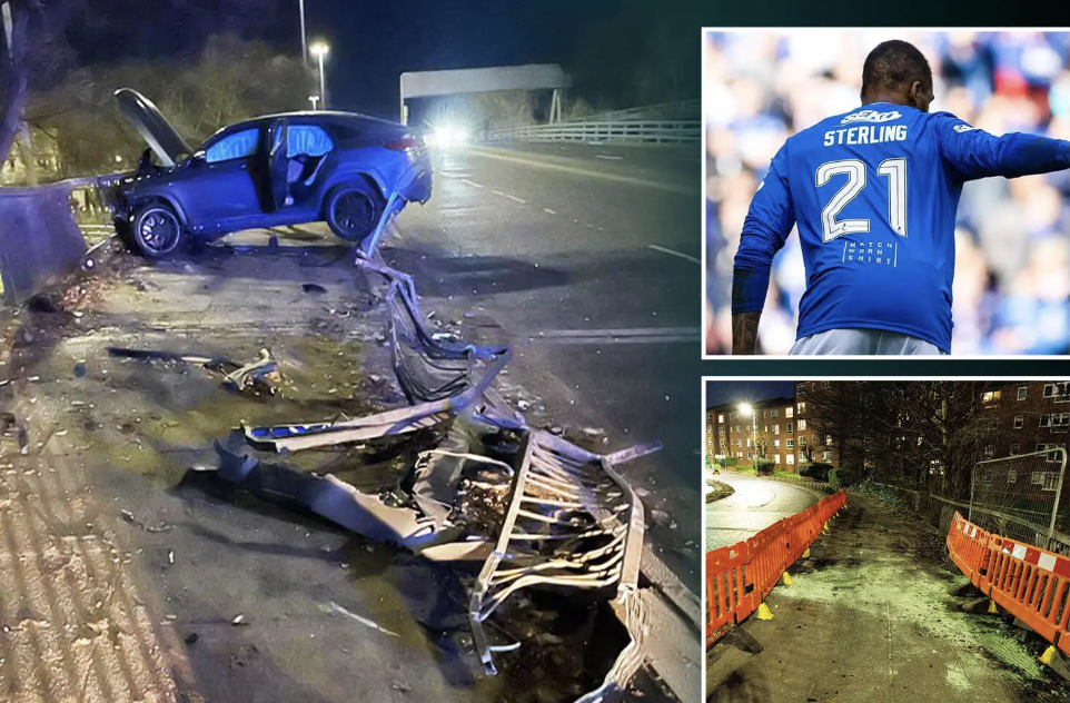 Hiện trường tan hoang khi ngôi sao bóng đá lái siêu xe gây tai nạn chỉ ít giờ sau chiến thắng tưng bừng sân cỏ- Ảnh 1. Hiện trường tan hoang khi ngôi sao bóng đá lái siêu xe gây tai nạn chỉ ít giờ sau chiến thắng tưng bừng sân cỏ- Ảnh 1.