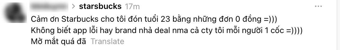 Ồ ạt mua Starbucks giá 0 đồng, tưởng sale "khủng" ai ngờ là… lỗi - Ảnh 3. Ồ ạt mua Starbucks giá 0 đồng, tưởng sale "khủng" ai ngờ là… lỗi - Ảnh 3.