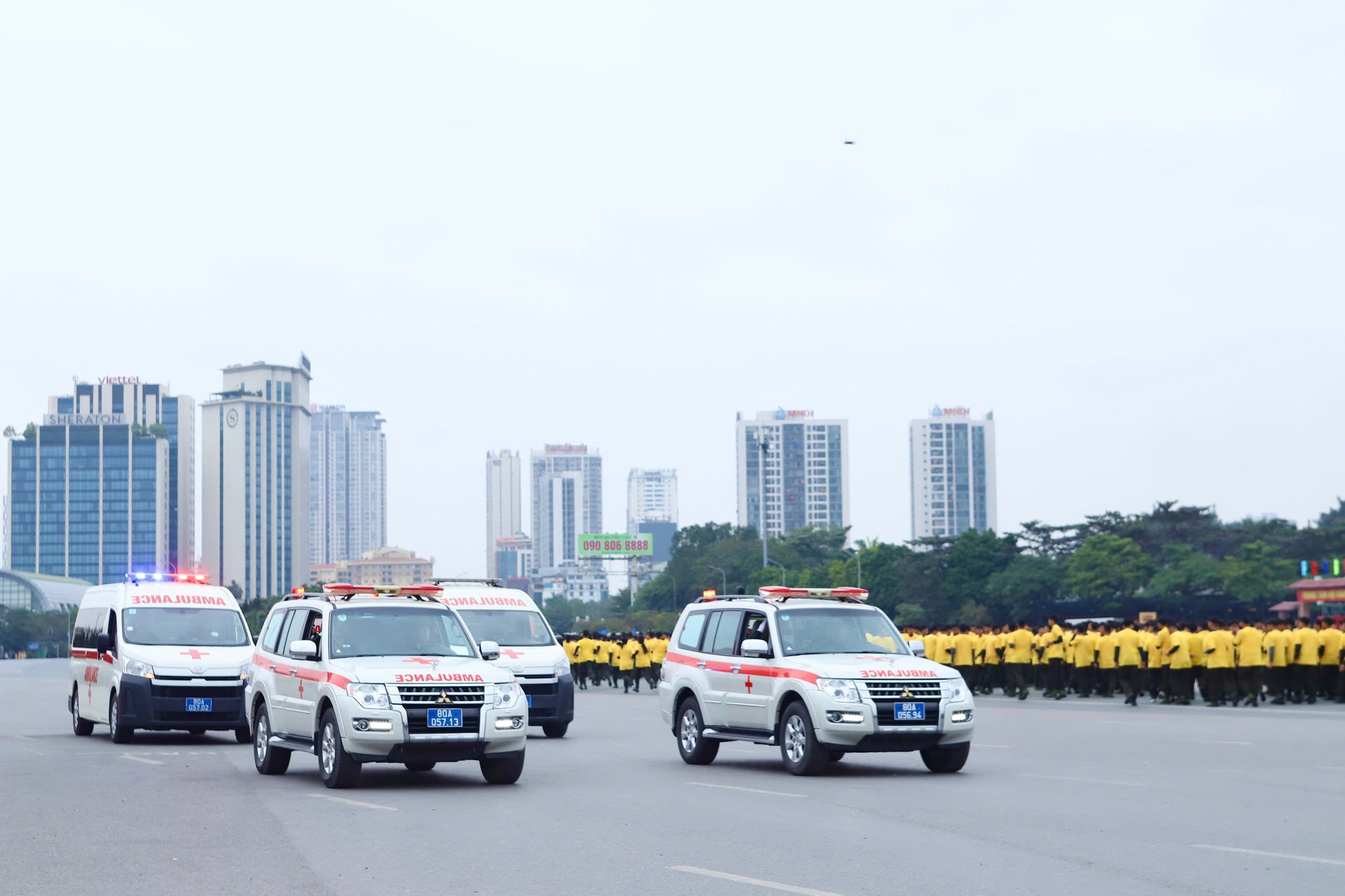 Công an Hà Nội diễn tập phương án bảo vệ Đại hội XIV của Đảng - Ảnh 8.