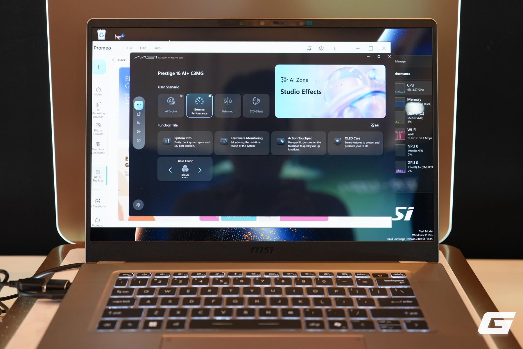 Laptop Msi Prestige Mới Với Thiết Kế Mỏng Nhẹ , Pin 30 Giờ Và Bút Nano Pen Copilot - Ảnh 3.