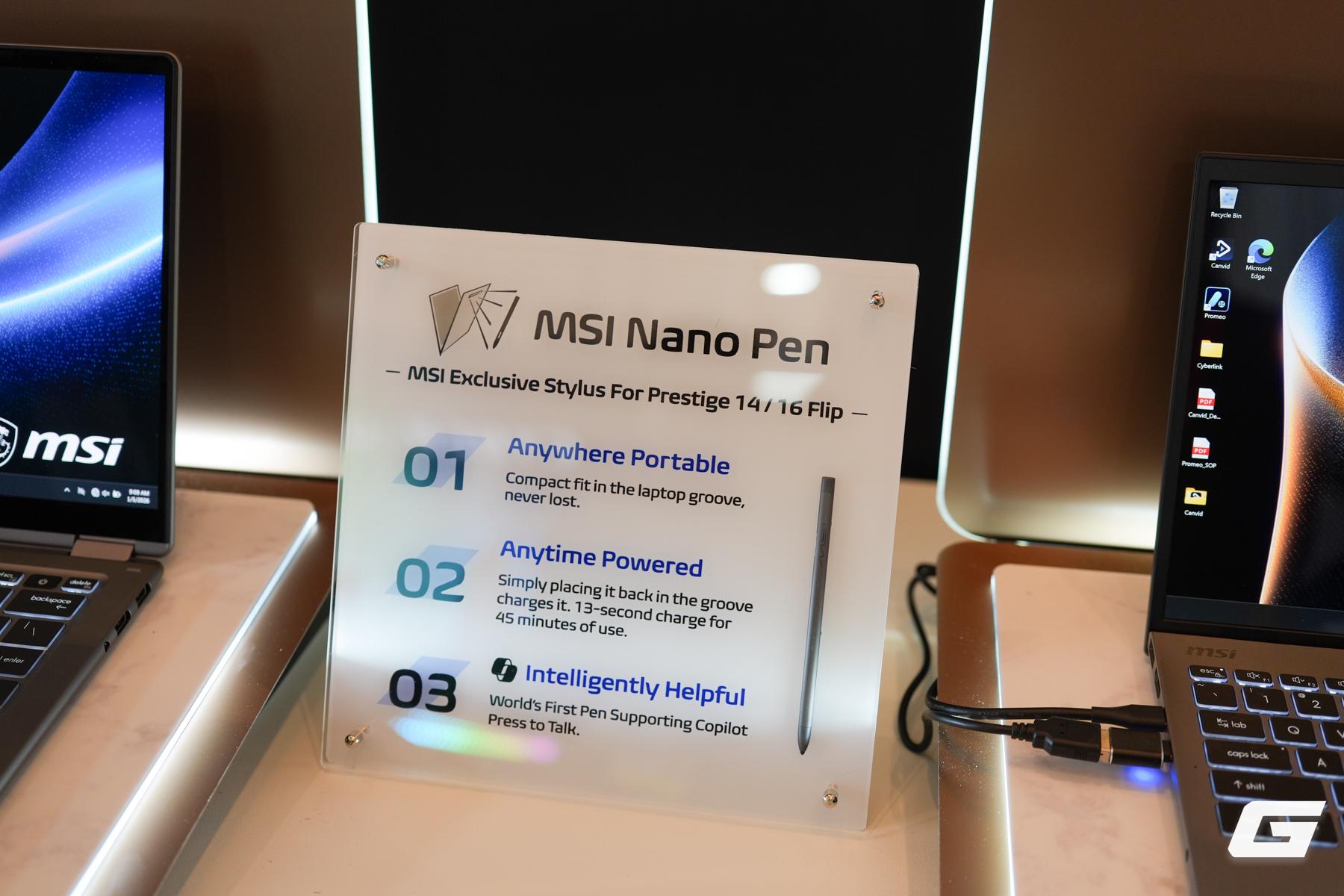 Laptop Msi Prestige Mới Với Thiết Kế Mỏng Nhẹ , Pin 30 Giờ Và Bút Nano Pen Copilot - Ảnh 7.