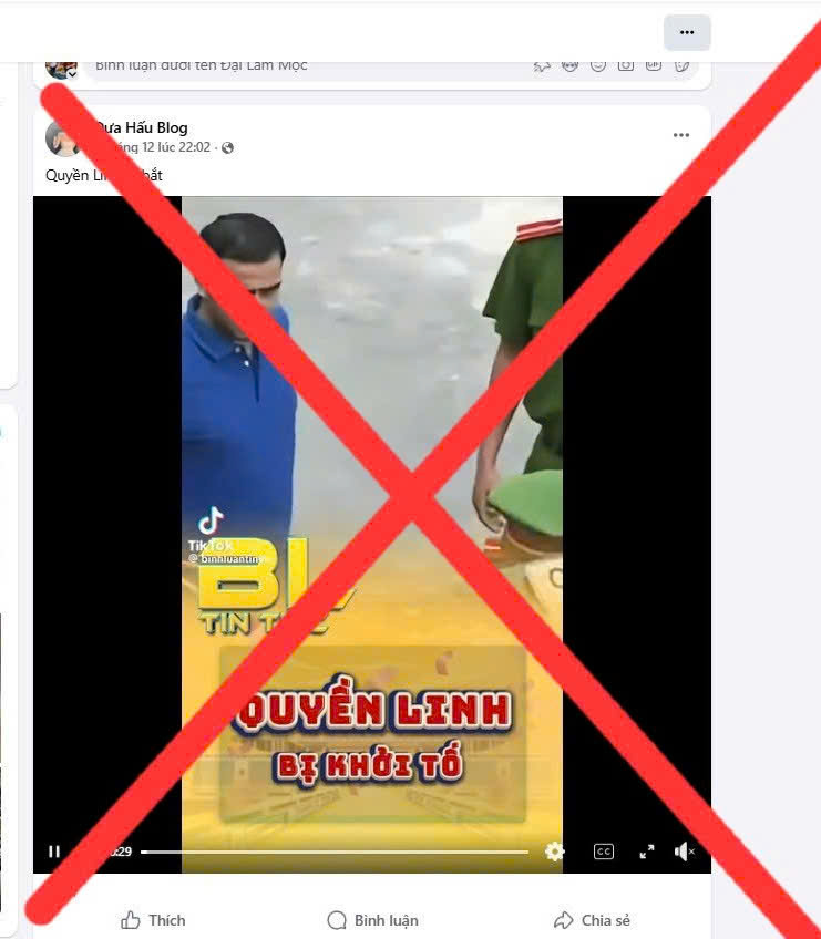 C&ocirc;ng an TPHCM triệu tập 2 người chia sẻ th&ocirc;ng tin "bắt MC Quyền Linh" - Ảnh 3.