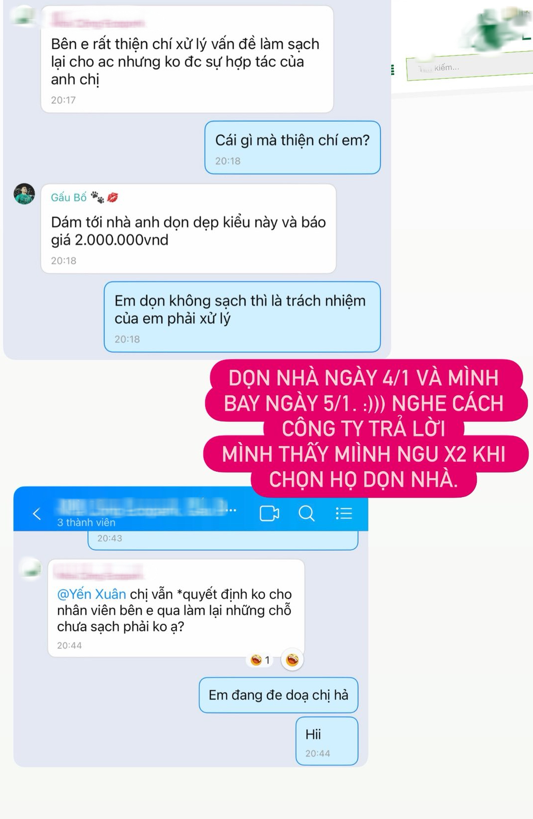 Trả 2 triệu thu&ecirc; c&ocirc;ng ty dọn nh&agrave;, L&acirc;m T&acirc;y - Yến Xu&acirc;n nhận kết quả thất vọng, c&ograve;n bị nhắc "giữ h&igrave;nh ảnh" celeb - Ảnh 5.