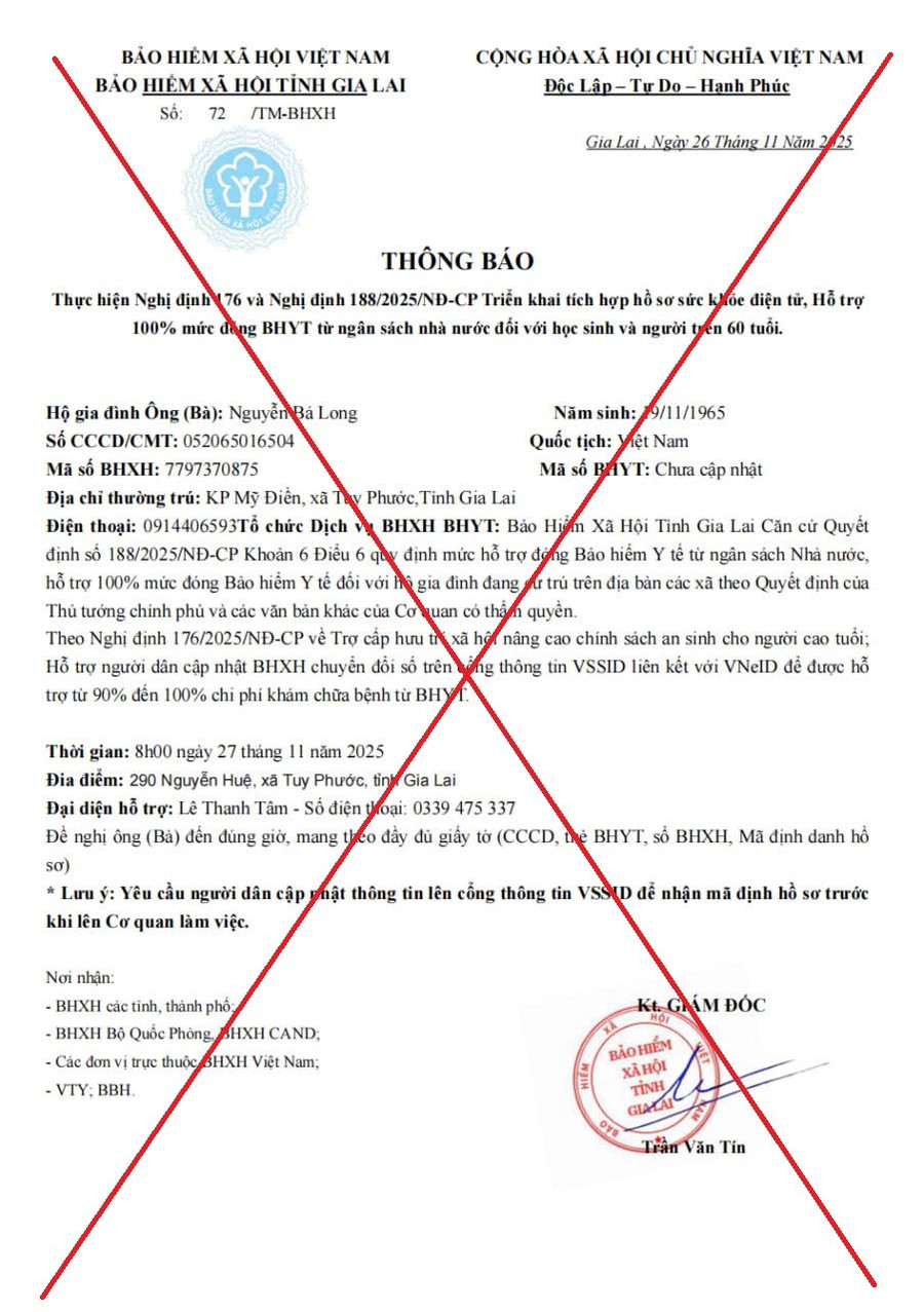 Cảnh b&aacute;o lừa đảo BHXH , BHYT: Đừng để mất tiền oan v&igrave; th&ocirc;ng tin giả mạo - Ảnh 3.