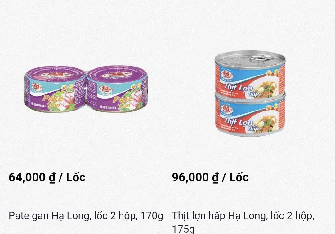 Siêu thị thu hồi đồ hộp Hạ Long trên toàn hệ thống - Ảnh 1.