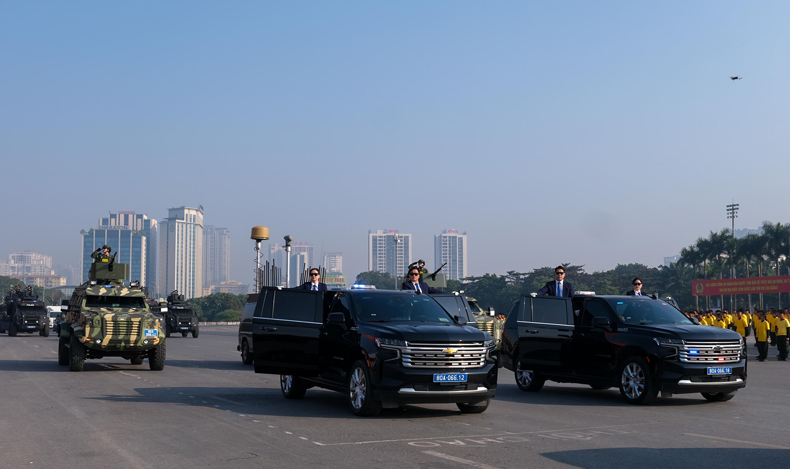 Nữ sĩ quan Cảnh vệ g&acirc;y ấn tượng mạnh tại buổi diễn tập bảo vệ Đại hội XIV - Ảnh 1.