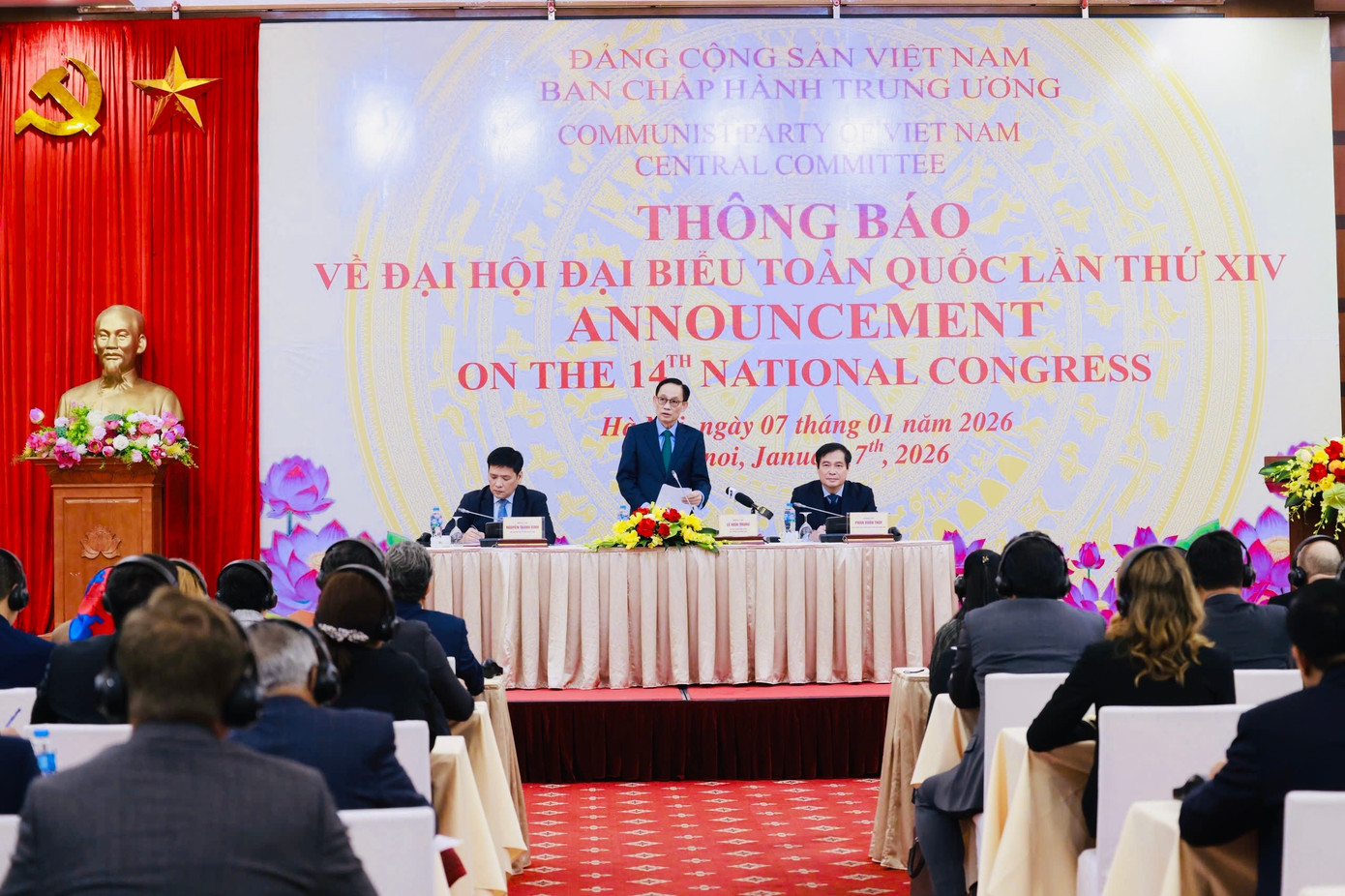 Th&ocirc;ng b&aacute;o về Đại hội XIV Đảng Cộng sản Việt Nam tại H&agrave; Nội - Ảnh 1.