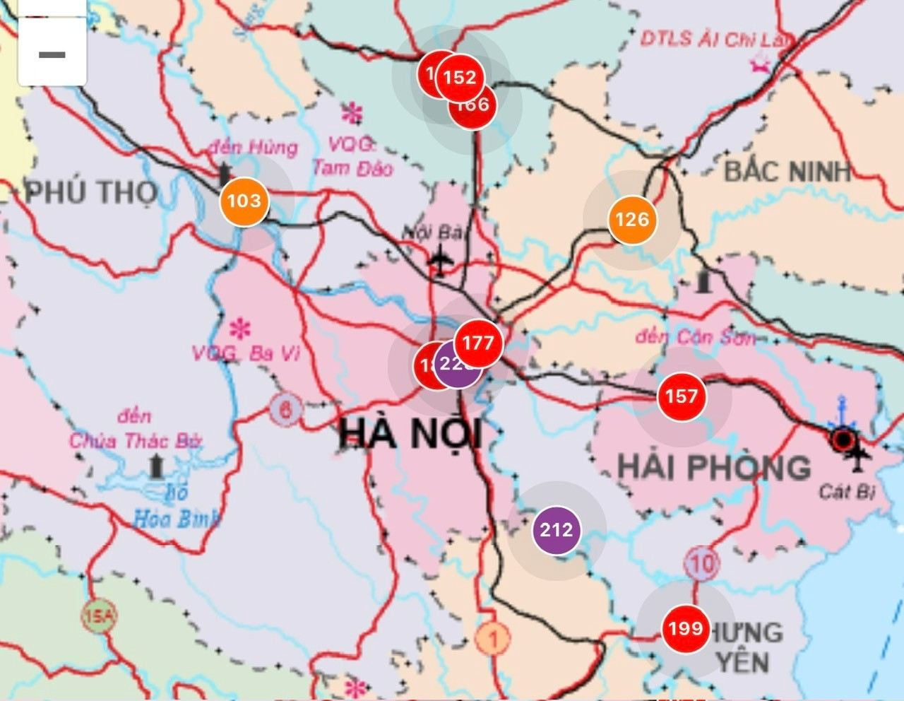 &Ocirc; nhiễm kh&ocirc;ng kh&iacute; miền Bắc gia tăng nghi&ecirc;m trọng tại H&agrave; Nội , Hưng Y&ecirc;n , Hải Ph&ograve;ng , Th&aacute;i Nguy&ecirc;n - Ảnh 1.