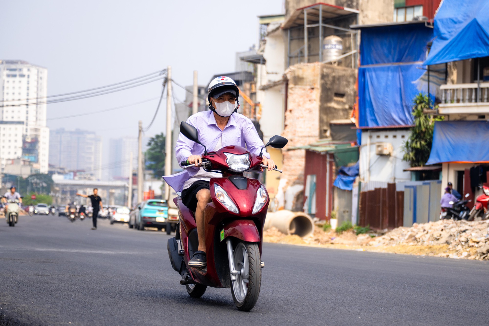 Cảnh tượng giao thông Hà Nội thông thoáng hơn Sau thông xe Vành đai 2 , 5 - Ảnh 11.