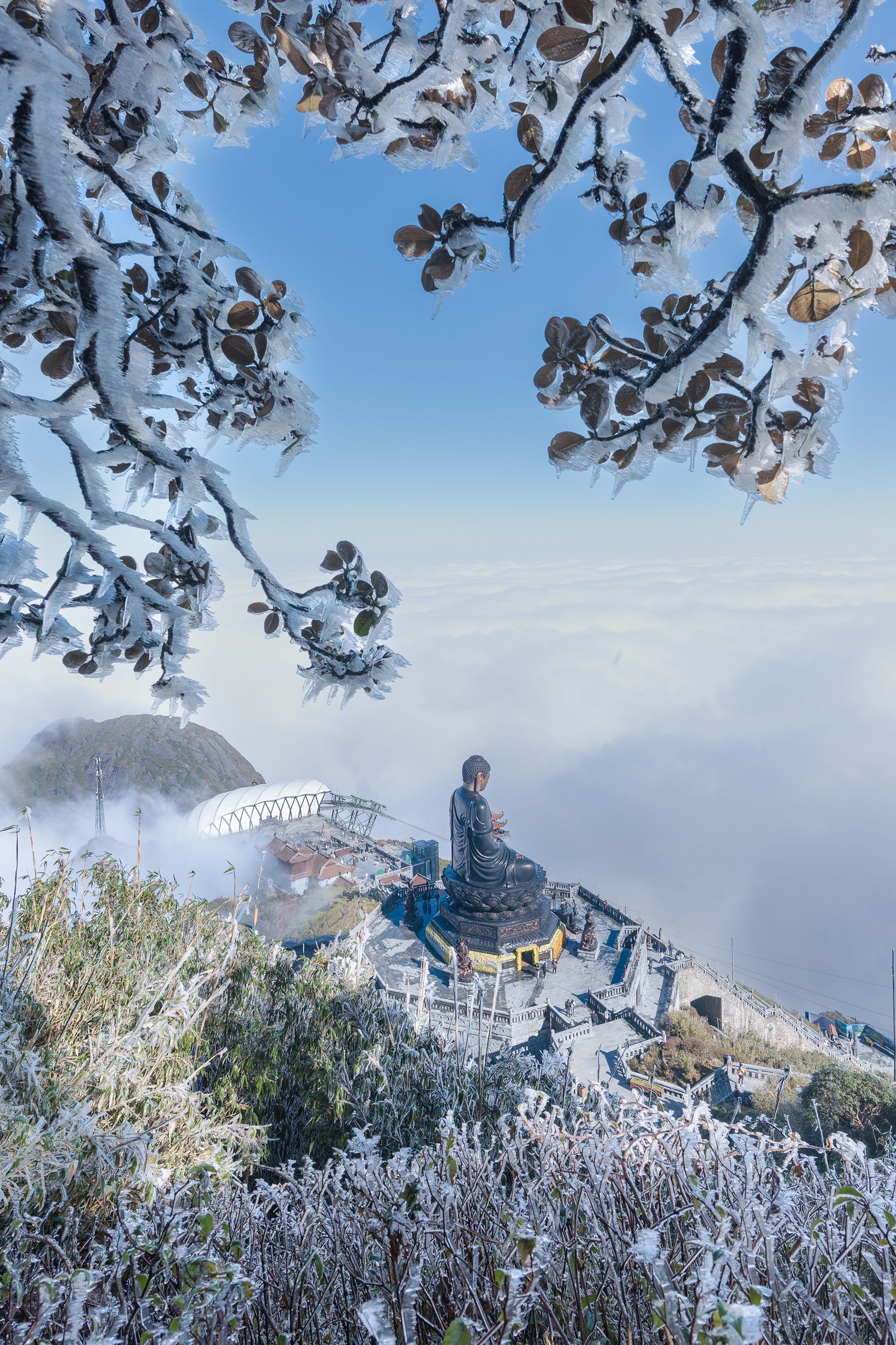 Phát hiện đỉnh núi cao 3.143 m ở Việt Nam, từng lạnh -8°C, mùa đông nhìn như một góc châu Âu - Ảnh 4.