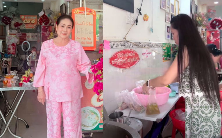 Em gái ruột nghệ sĩ Vũ Linh U70 đi bán bún bò mưu sinh ở TP.HCM - Ảnh 1.