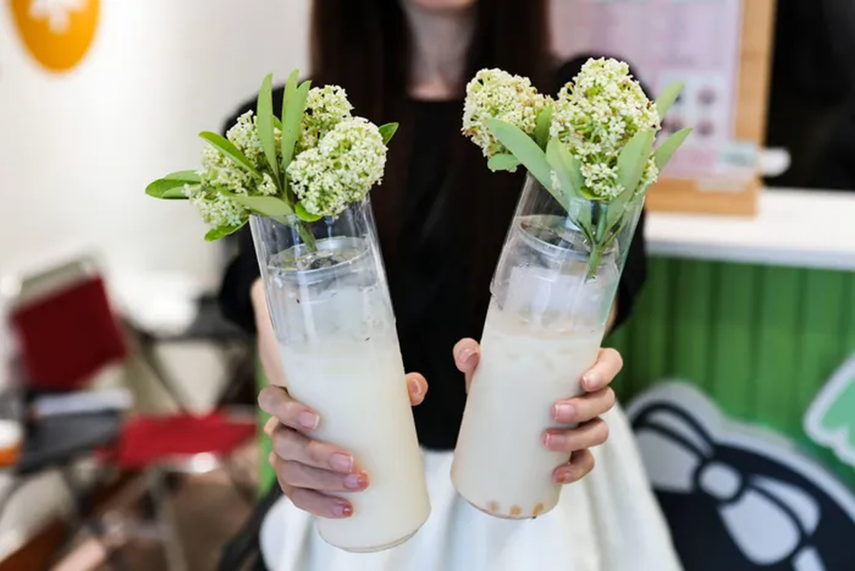 Thực hư trà sữa, nước khoáng hoa sữa gây sốt tại Hà Nội, uống vào thực khách liền “bất ngờ” - Ảnh 1.