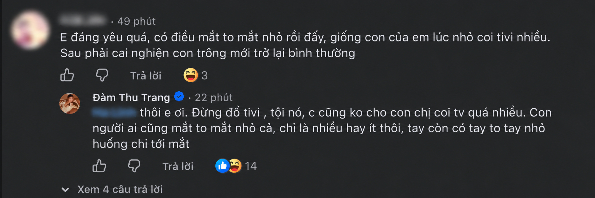 Đ&agrave;m Thu Trang đ&aacute;p trả b&igrave;nh luận về con trai v&agrave; khẳng định kh&ocirc;ng cho xem tivi nhiều - Ảnh 1.