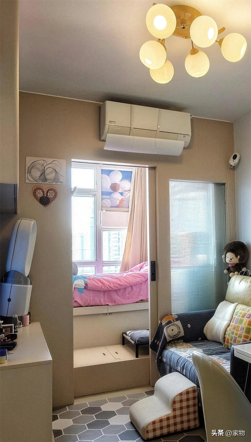 Cặp vợ chồng mới cưới Biến căn hộ 26 m&sup2; th&agrave;nh kh&ocirc;ng gian sống l&yacute; tưởng cho gia đ&igrave;nh - Ảnh 5.