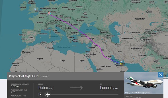 Chuyến bay Emirates EK31 phát tín hiệu khẩn cấp 7700 giữa hành trình đến London - Ảnh 2. Chuyến bay Emirates EK31 phát tín hiệu khẩn cấp 7700 giữa hành trình đến London - Ảnh 2.