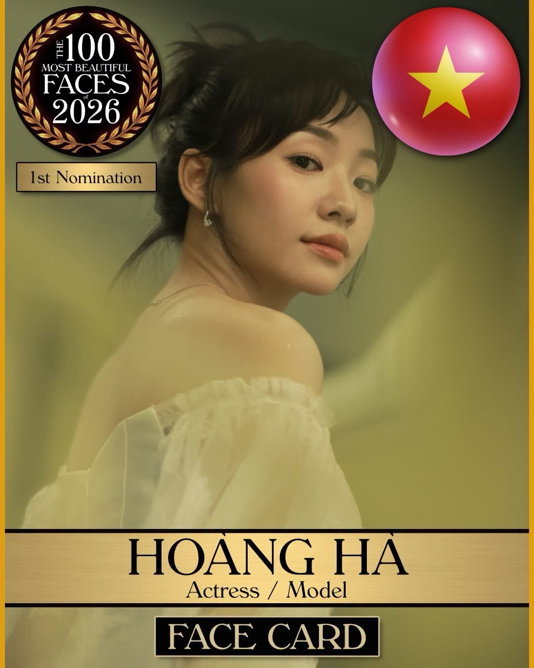 Hoàng Hà cao 1m55 vẫn lọt đề cử gương mặt đẹp nhất thế giới năm 2026 - Ảnh 1. Hoàng Hà cao 1m55 vẫn lọt đề cử gương mặt đẹp nhất thế giới năm 2026 - Ảnh 1.