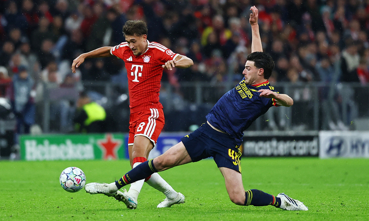 Bayern Munich hòa Arsenal 2 - 2: Kane tỏa Sáng , Rice ghi bàn gỡ hòa - Ảnh 2. Bayern Munich hòa Arsenal 2 - 2: Kane tỏa Sáng , Rice ghi bàn gỡ hòa - Ảnh 2.