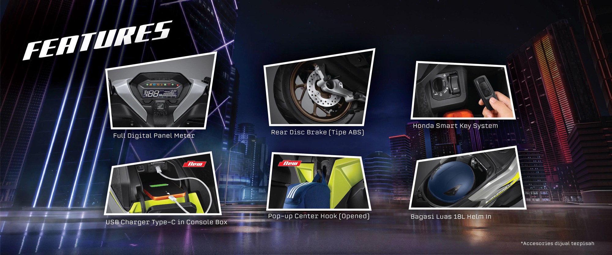 Honda Vario Evo 2026: Thiết kế thể thao , phanh ABS và động cơ mạnh mẽ - Ảnh 5.